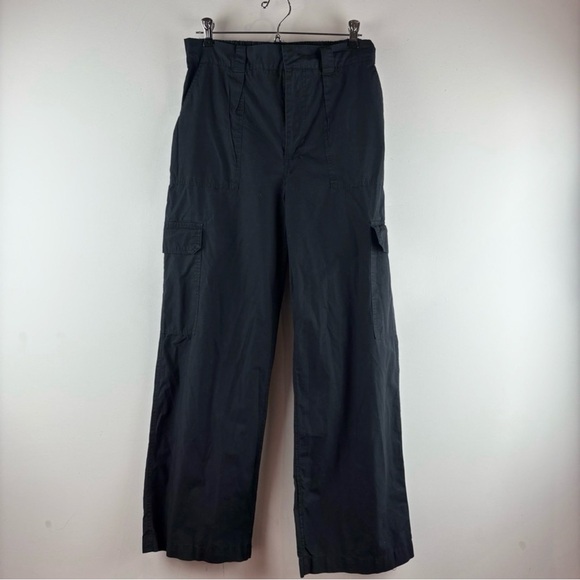Cotton On Women’s Baggy Cargo Pants Black Size 6 Skater Grunge Goth Streetwear - Picture 3 of 10